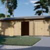 Triple garage 54 m², 44 mm