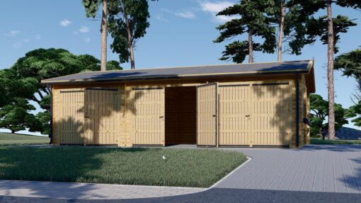 Triple garage 54 m², 44 mm