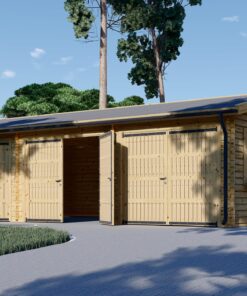 Triple garage 54 m², 44 mm