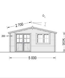 Havehuse LILLE 19.9m², 34mm