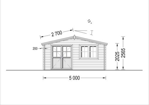 Havehuse LILLE 19.9m², 34mm