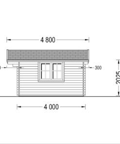 Havehuse LILLE 19.9m², 34mm