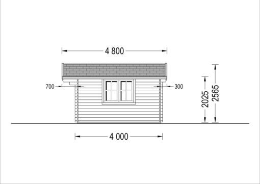 Havehuse LILLE 19.9m², 34mm