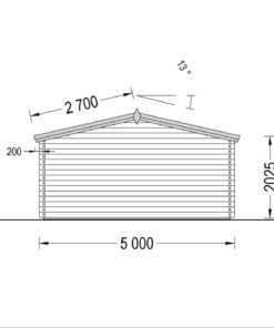 Havehuse LILLE 19.9m², 34mm