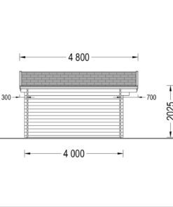 Havehuse LILLE 19.9m², 34mm