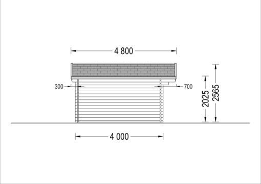 Havehuse LILLE 19.9m², 34mm