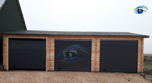 Triple garage 54 m², 44 mm/66mm