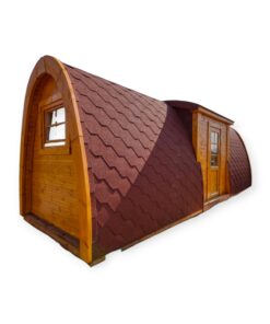 Luksus Isoleret Camping Pod m/Sideindgang 2,4 m x 6 m