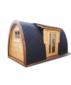 Luksus Isoleret Camping Pod m/sideindgang 2,4 m x 6 m