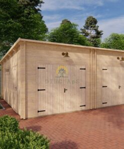 Dobbelt garage 7m x 5.5m, 44 mm