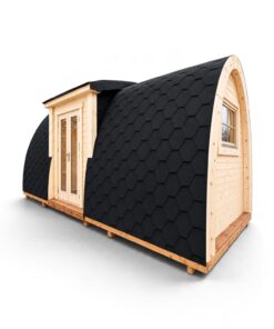 Pod med sideindgang (2,4 m x 6,0 m) – Færdigsamlet og isoleret