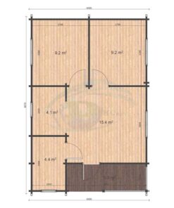 Almeria 6x8.87 floor plan