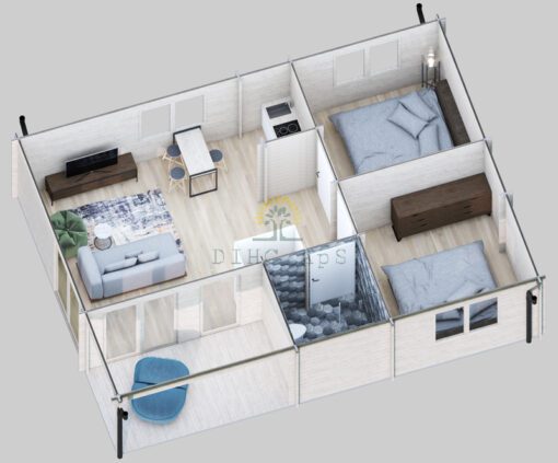 Sommerhus 55 m² med terrasse - EVE
