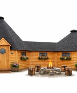 Dobbelt Grillhytte 16,5 m² + 25 m² med 4,6 m² Gang