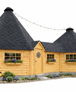 Dobbelt Grillhytte 16,5 m² + 25 m² med 4,6 m² Gang