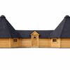 Dobbelt Grillhytte 25,0 m² med 4,6 m² forbindelsesgang