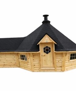 Eksklusiv BBQ hytte 16.5 m² + 4.55 m² udvidelse