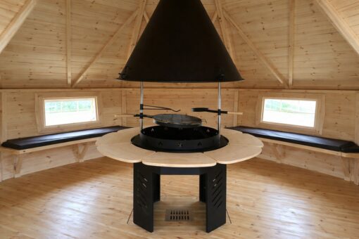 Eksklusiv BBQ hytte 16.5 m² + 4.55 m² udvidelse