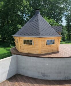 Eksklusiv grillhytte med sauna – 16,5 m²