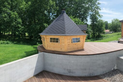 Eksklusiv grillhytte med sauna – 16,5 m²