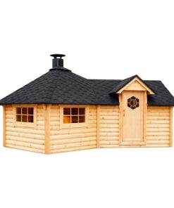 Grillhytte med udvidelse (9.2 m² + 4.79 m²)