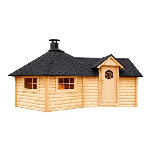 Grillhytte med udvidelse (9.2 m² + 4.79 m²)