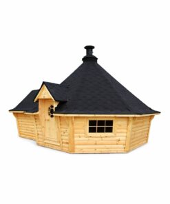 Eksklusiv BBQ hytte 16.5 m² + 4.55 m² udvidelse