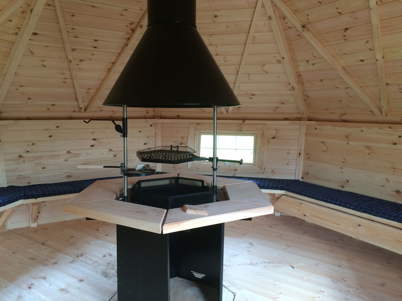 grill og sauna hytte, En originale og funktionelle af høj kvalitet.