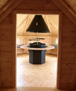 Eksklusiv BBQ hytte 16.5 m² + 4.55 m² udvidelse