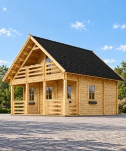 Bjælkehytte LIVINGTON – 50 m²