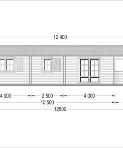 Feriehus DONNA 63m², 44mm/44+44 mm