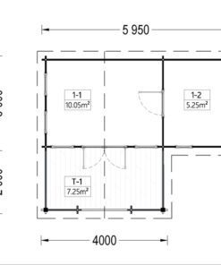 Feriehus ISLA 18m² + terrasse