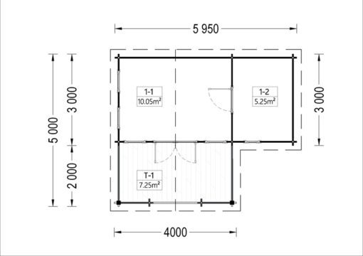 Feriehus ISLA 18m² + terrasse