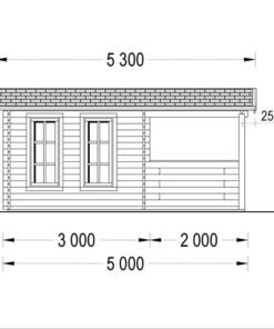 Feriehus ISLA 18m² + terrasse