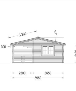 Feriehus Amelia 54 m², 44mm/66mm