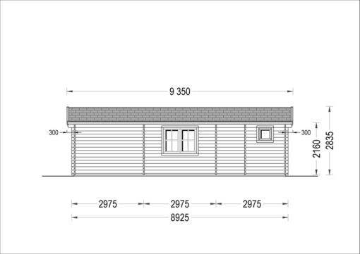 Feriehus Amelia 54 m², 44mm/66mm