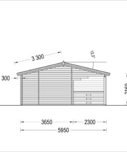 Feriehus Amelia 54 m², 44mm/66mm