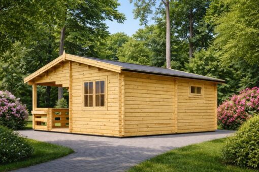 Havehus 6x6 med terrasse OLIVIA