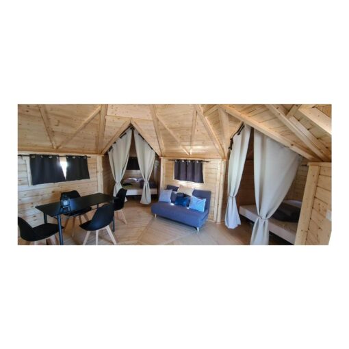 Camping Hytte 16.5 m² med 2 udvidelser