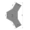 Camping hytte 9.2 m² med 2 udvidelser - Plan