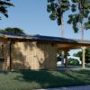 Garage med Dobbelt Carport 57 m²