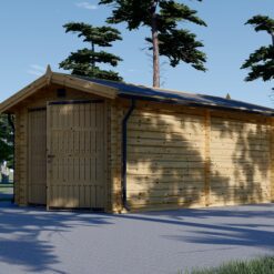 Træ garage 16,6m² (3,20 x 5,20), 44mm