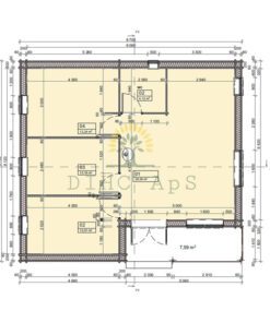 Bjælkehus Laetitia - plan