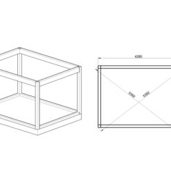 Isoleret cube - MANS CAVE (3 m x 4 m) - Fundament