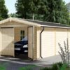 Enkelgarage WOODY (44 mm), 4x7,5 m, 30 m²