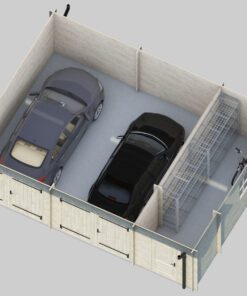 Dobbelt garage Favori 5.7 m x 7.7 m (43.7 m²)