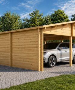 Tivoli – Dobbelt Carport med Studio (5.95 × 9.5 m, 44 mm)