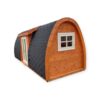 Isoleret Campingpod 2,4 m x 6,3 m (Sideindgang)