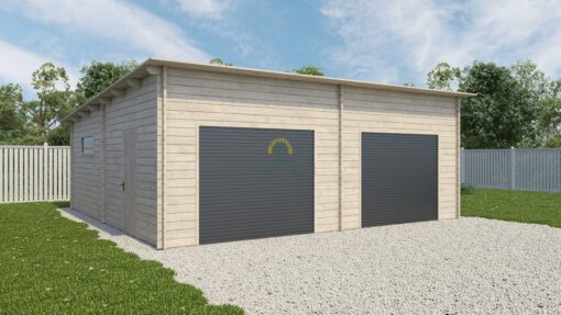 Garage med to porte Henk  (45 m²)