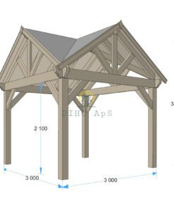 Lysthus Pergola 02 (3 m x 3 m)